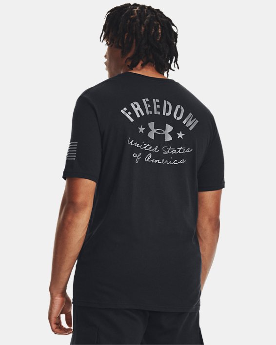 Men's UA Freedom Vintage T-Shirt, Black, pdpMainDesktop image number 1